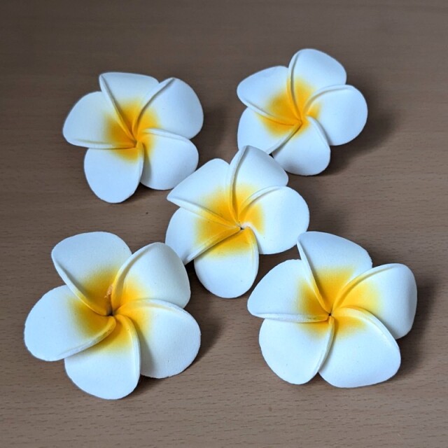 プルメリアの造花(5個セット)